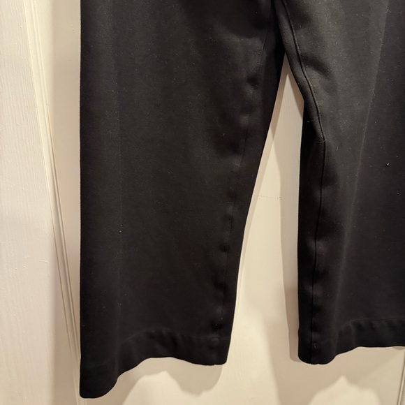 Quince Ultra Stretch Ponte Cropped Wide Leg Pants Black Sz 8 Career Office. Work - Picture 8 of 11